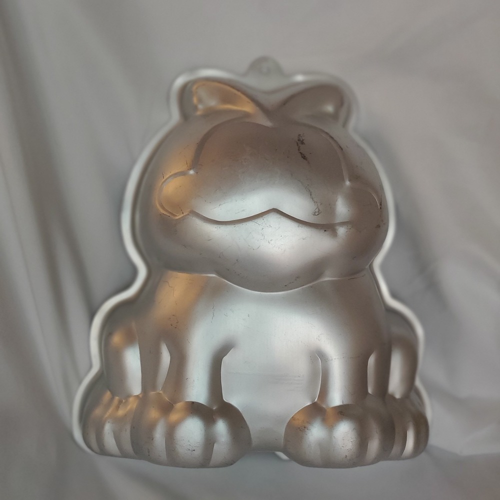 VTG 1978 WILTON Garfield Baking Mold Cake Pan‎ Aluminum 502-9403